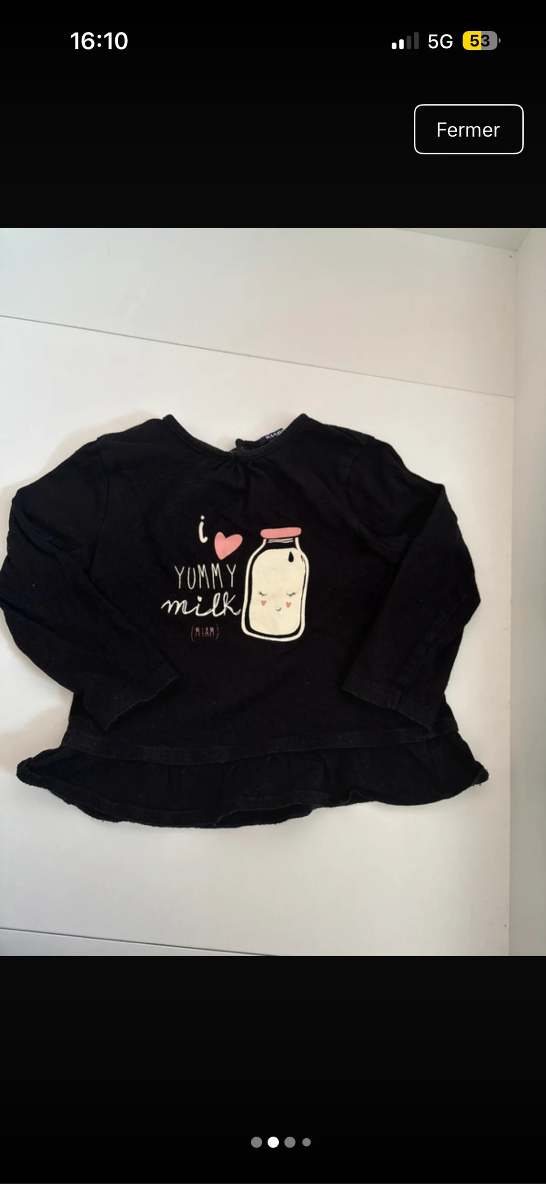 Camiseta de manga longa